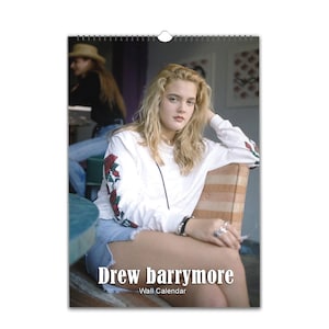 Drew barrymore Beautiful | 2026/27 | Choose Start Month/Year | Full Photo Personalised Wall Calendar