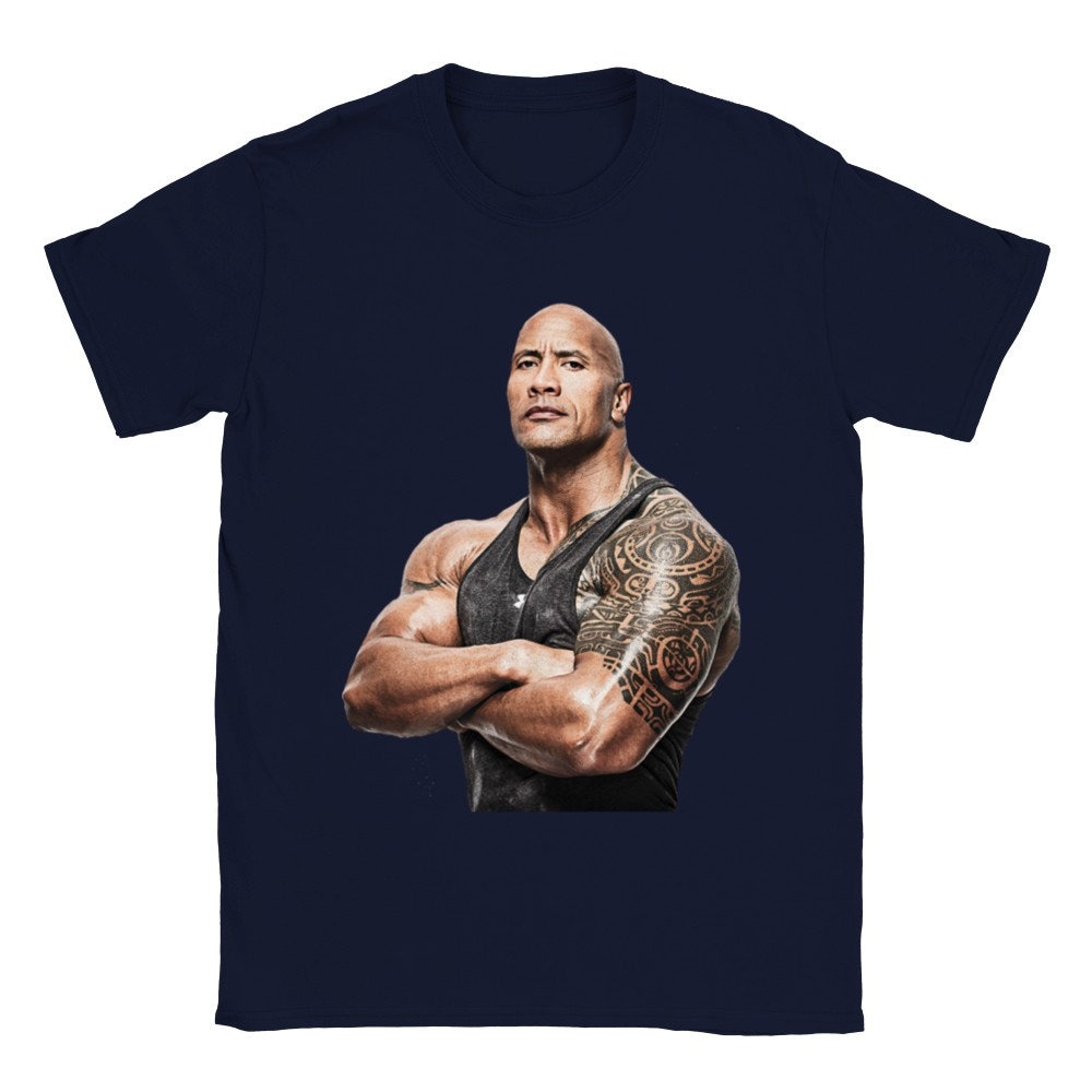 ドウェイン・ジョンソンのユニセックスクルーネックTシャツ（カラー