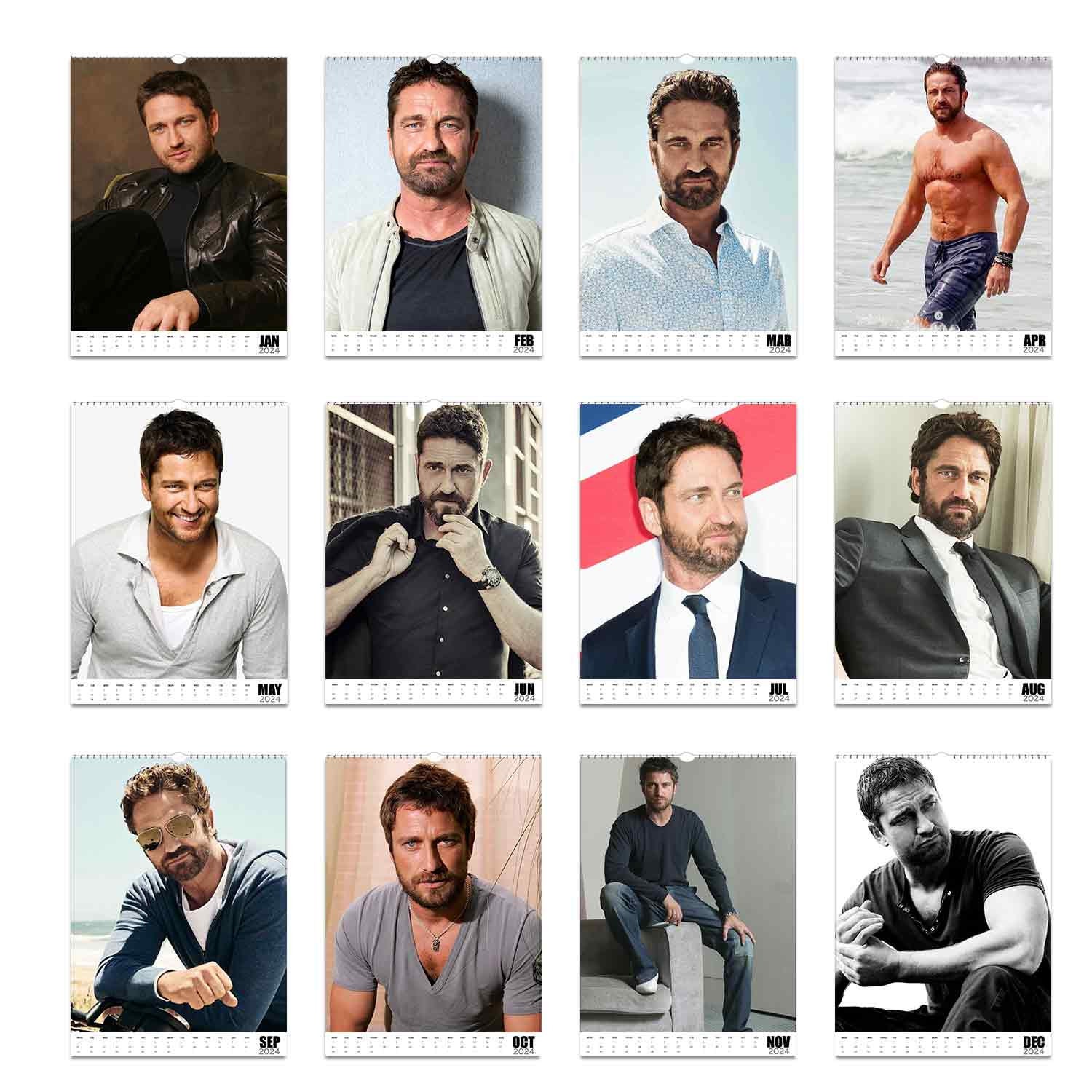 Gerard Butler 2024/5 Choose Start Personalised Calendar Full Photo Slim