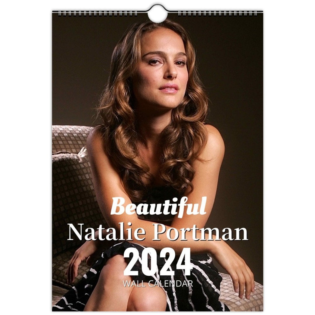 Beautiful Natalie Portman 2024 Personalised Calendar Full Photo Slim