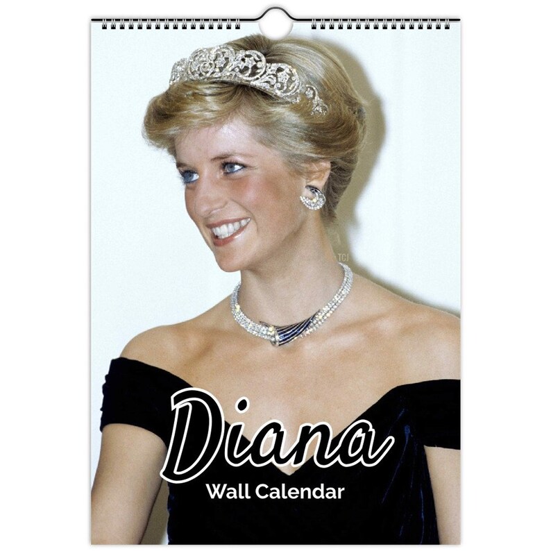 Lady Diana Princess of Wales Full Photo Calendar Choose Start Month