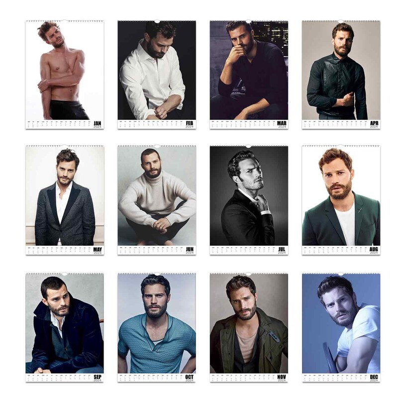 Jamie Dornan Start Feb 2024jan 202512 Month Personalised Calendar