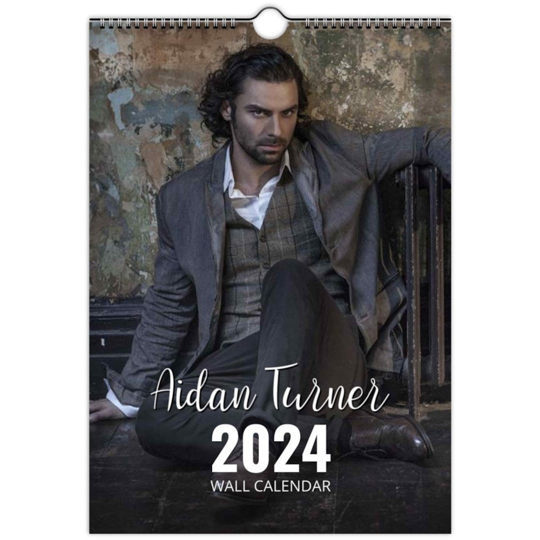 Aidan Turner 2024/5 Choose Start Personalised Calendar Full Photo Slim