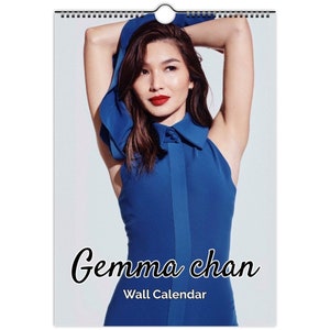 Gemma chan Full Photo calendar | choose start month 2026/27 personalised | full year calendar