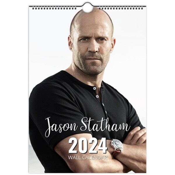 Jason statham 2024/5 | Choose Start | personalised Calendar Full Photo slim dates Wall hung