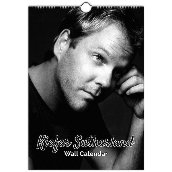 kiefer sutherland Full Photo calendar | choose start month 2024 personalised | full year calendar