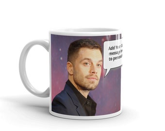 Sebastian Stan Personalised With Your Message Mug