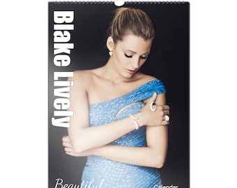 Blake Lively Beautiful Sexy 2027/8 Calendar | Choose Start Month/Year | Full Photo Personalised Wall Calendar