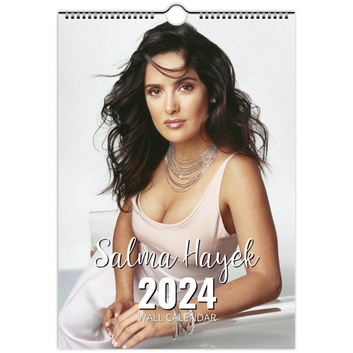 Salma Hayek 2024 Personalised Calendar Full Photo Slim Dates Etsy Canada