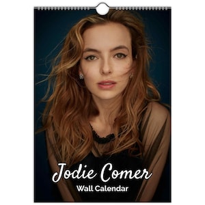 Sexy Jodie Comer-fotokalender met volledige foto | kies startmaand 2026/27 gepersonaliseerd | jaarkalender