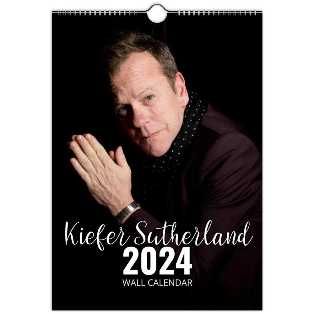 Kiefer Sutherland 2024 Personalised Calendar Full Photo Slim Dates Wall