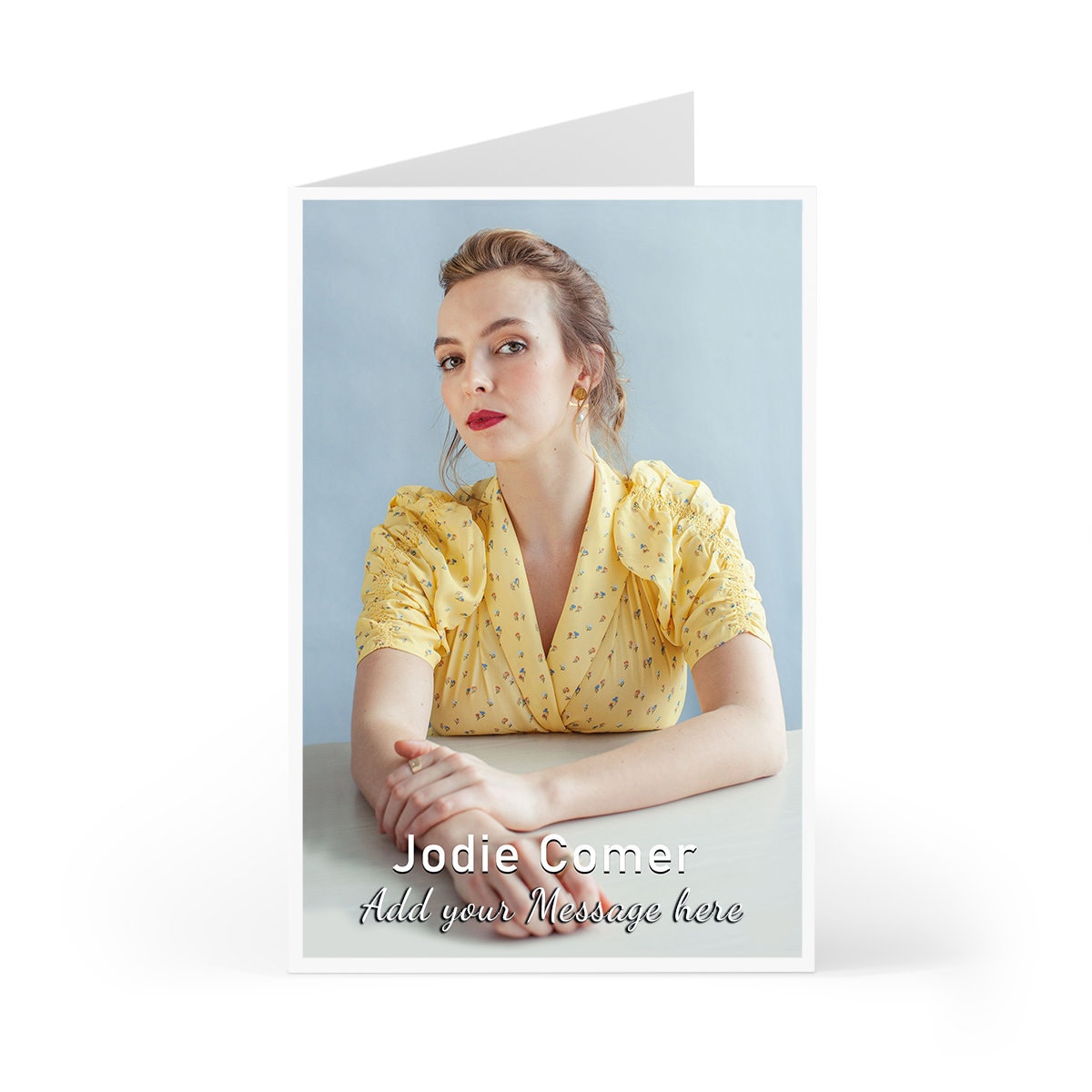 Jodie Comer Birthday Greeting Card Personalised Your Message - Etsy