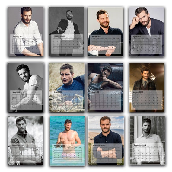Calendrier Jamie Dornan 2023 Jamie Dornan Personalised 2022/23 Choose Your Start Month 12 | Etsy