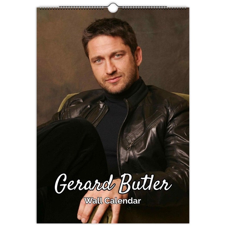 Gerard Butler Full Photo Calendar Choose Start Month 2024 Personalised