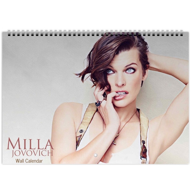 Sexy Milla Jovovich Large Full Photo Calendar Choose Start Month 2024