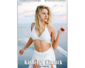 Katheryn Winnick / 2026/27 / Elija mes/año de inicio / Calendario de pared personalizado con foto completa