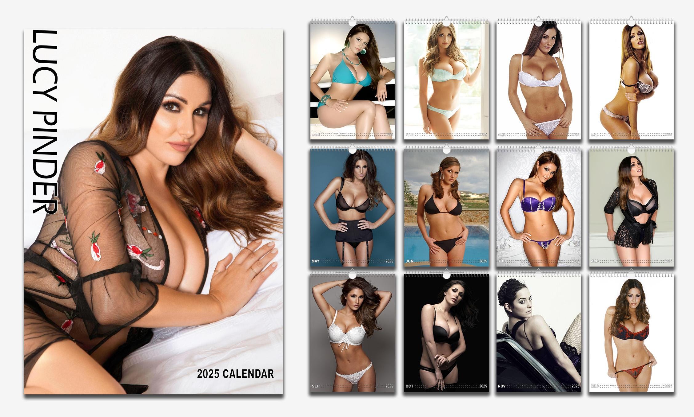2025/6 Lucy Pinder Beautiful Calendar | Full Photo Personalised | Available  in 2 Versions | Choose Start Month