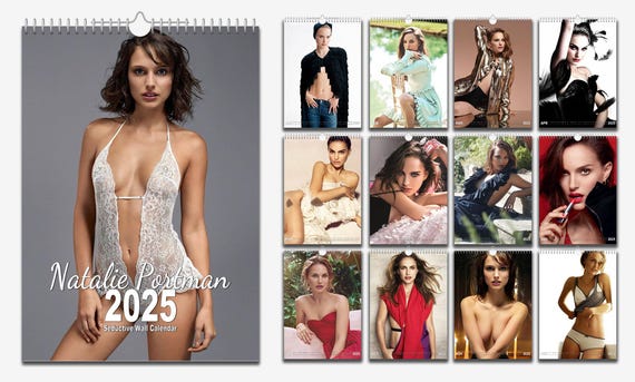 Sexy Natalie Portman - 2025/6 Choose Start Month -12 Month Personalised  Calendar Full Photo Slim Dates Wall Hung - Etsy