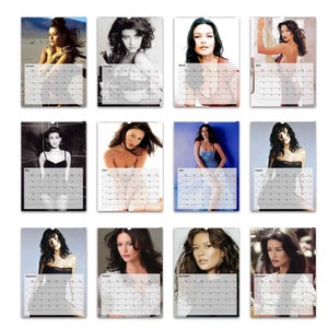 Young Catherine Zeta-jones Full Photo Calendar | Choose Start Month