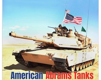 Calendario de pared personalizado con planificador grande de 12 meses de tanques Abrams estadounidenses (2027)