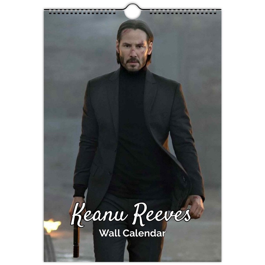 Keanu Reeves Full Photo Calendar Choose Start Month 2024 Personalised