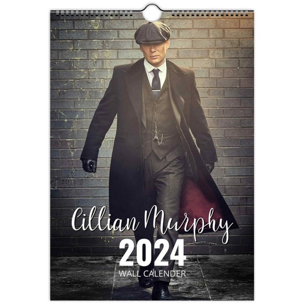 Cillian Murphy 2024/5 | Choose Start | personalised Calendar Full Photo slim dates Wall hung