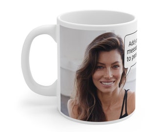 Jessica Biel personalisiert mit Ihrer Message Mug