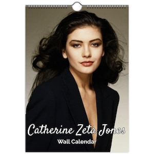 Young Catherine zeta-jones Full Photo calendar | choose start month 2026/27 personalised | full year calendar