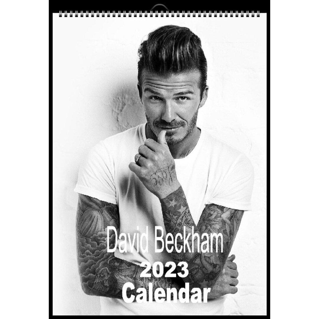 David Beckham Full Photo 2023/4 Calendar Personalised 12 Etsy