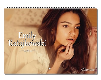 Beautiful Emily Ratajkowski  | 2027/28 | Choose Start Months/Year | Large Full Planner | Full Photo Personalised Wall Calendar