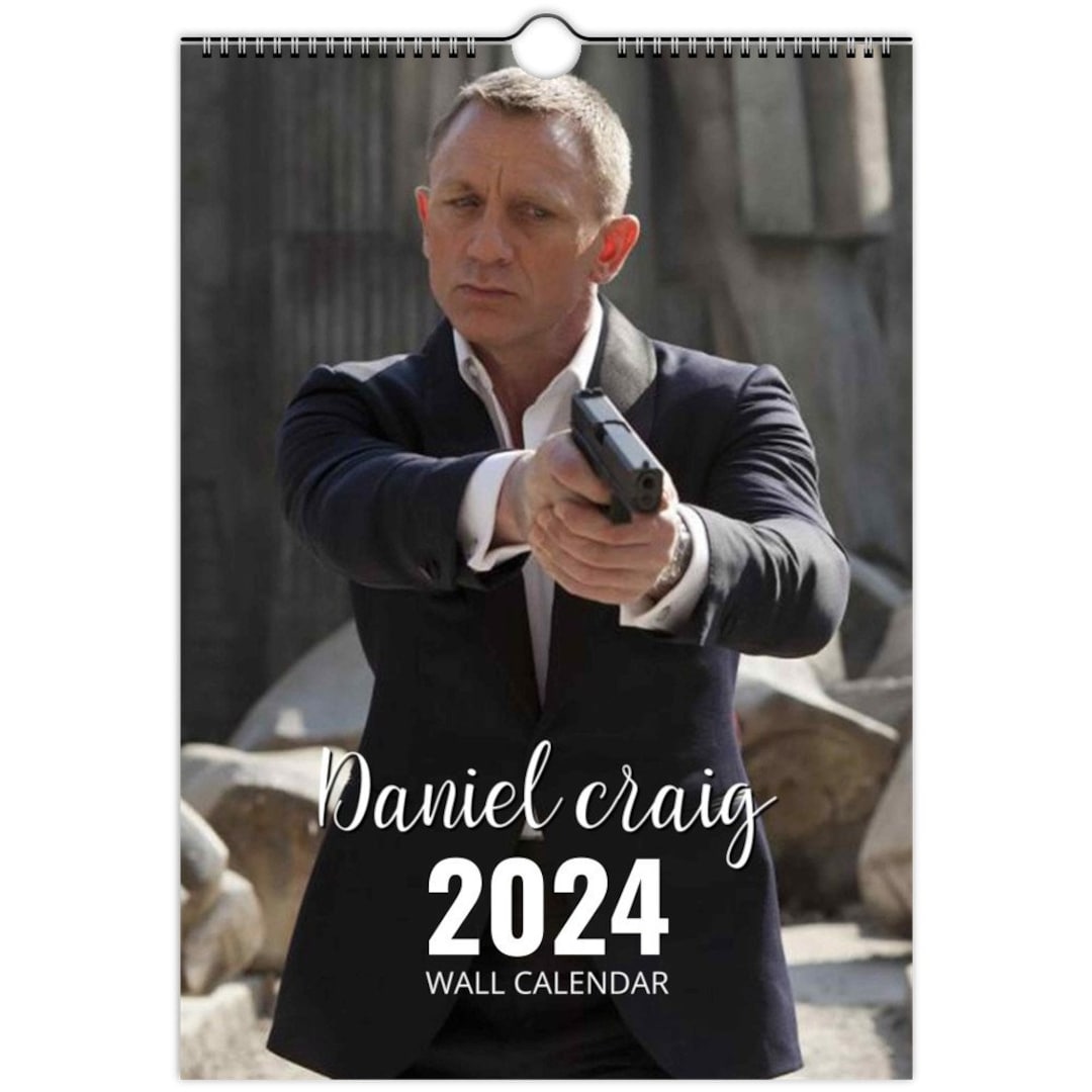 Daniel Craig 2024 Personalised Calendar Full Photo Slim Dates Etsy UK