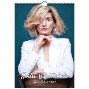 Jodie Whittaker volledige fotokalender | kies startmaand 2026/27 gepersonaliseerd | jaarkalender