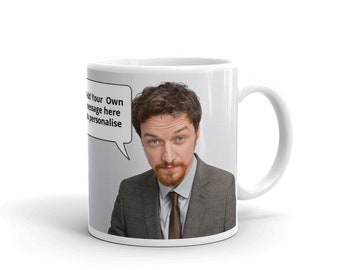 James Mcavoy Personalised With Your Message Mug