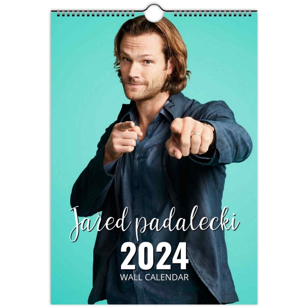 Jared Padalecki 2024 Personalised Calendar Full Photo Slim Dates Wall