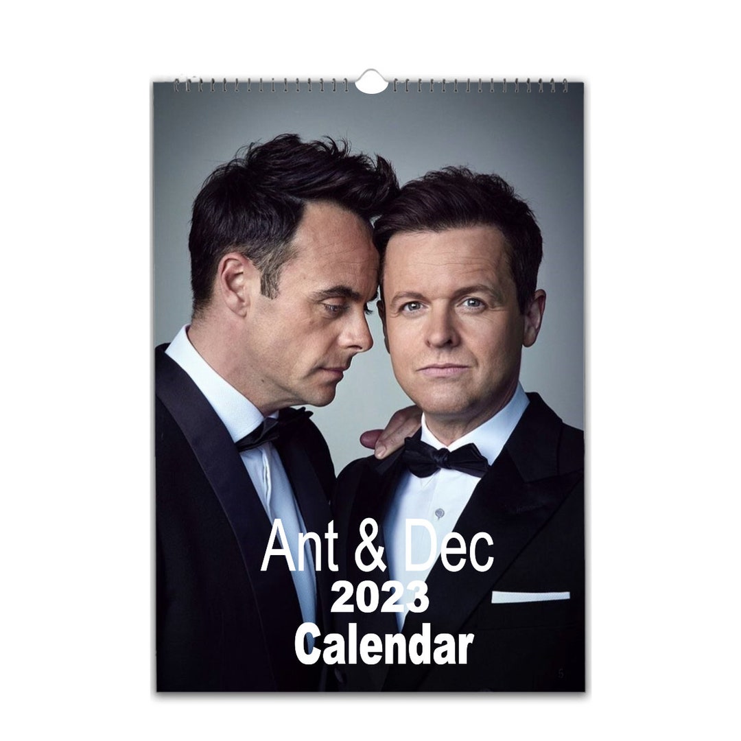 Ant and Dec Full Photo 2023/4 Calendar Personalised 12 Months Etsy