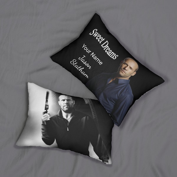 Jason Statham Personalised Pillow | Double sided Print | Sweet Dreams With your name