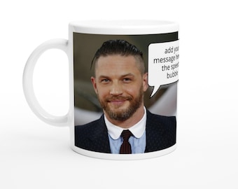 Tom Hardy Personalised With Your Message Mug