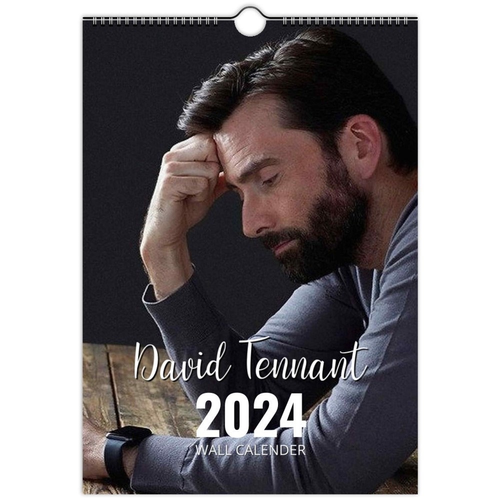 David Tennant 2024 Personalised Calendar Full Photo Slim Dates Etsy