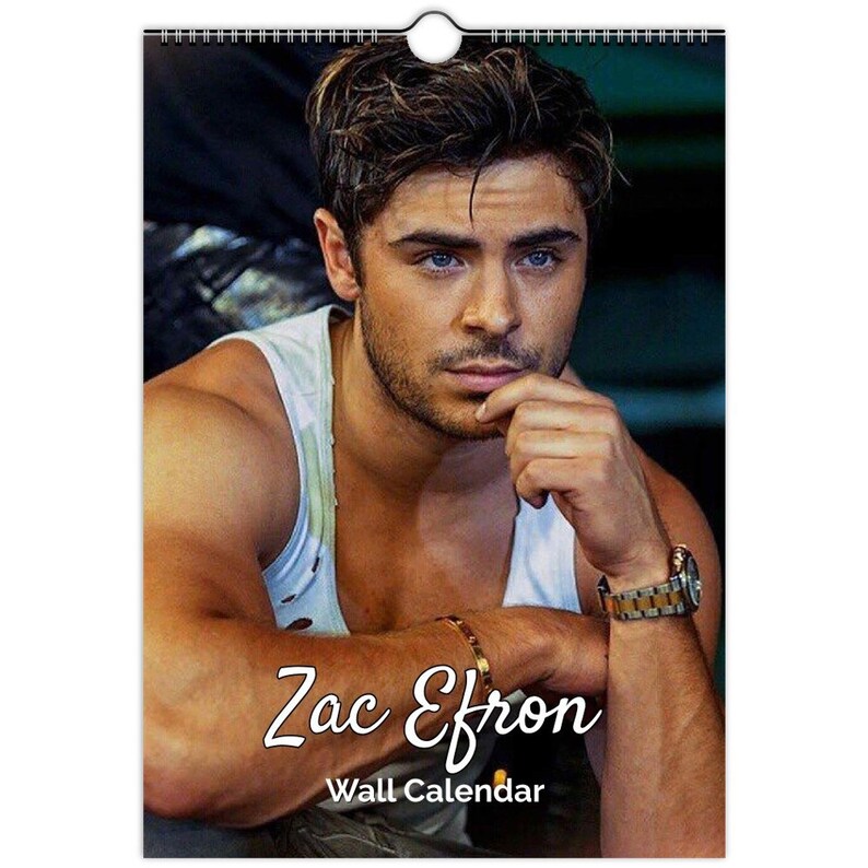 Zac Efron Full Photo Calendar Choose Start Month 2023/4/5 Etsy
