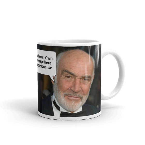 Sean Connery Personalised With Your Message Mug