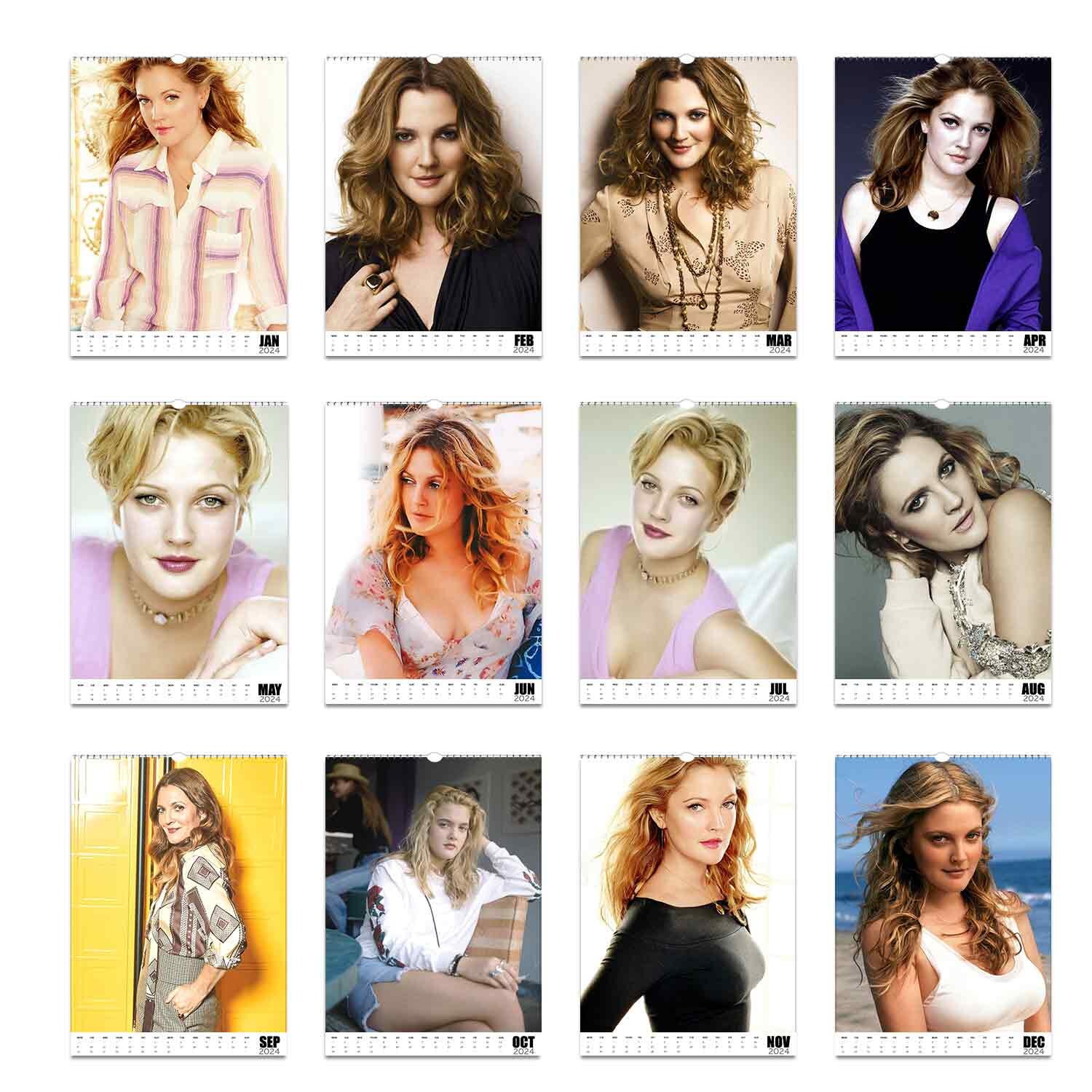 Drew Barrymore Pics 2024 Calendar Avis Margot