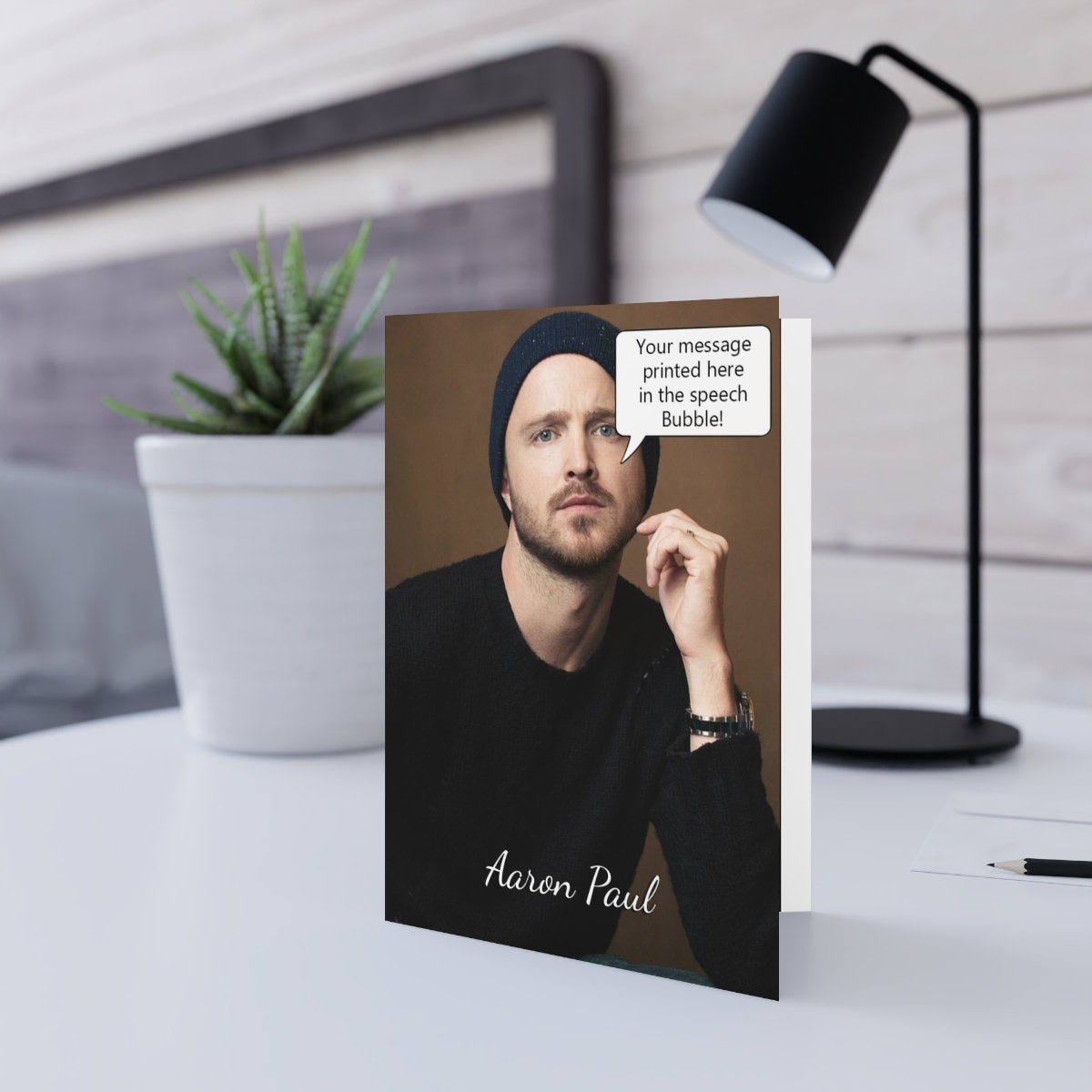 Aaron Paul Birthday Greeting Card Personalised Your Message - Etsy UK