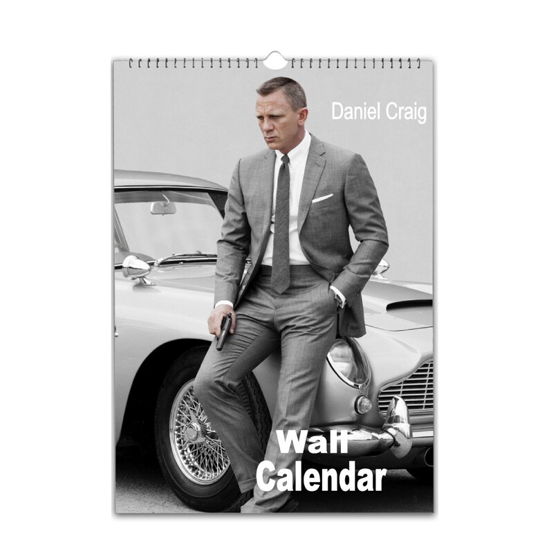 Daniel Craig Full Photo Personalised 2023/4 Calendar 12 Month Etsy