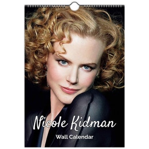 Nicole kidman Full Photo calendar | choose start month 2026/27 personalised | full year calendar