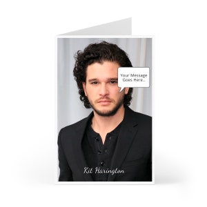 Kit anniversaire Harington, carte de voeux personnalisée votre message en bulle ou sur carte