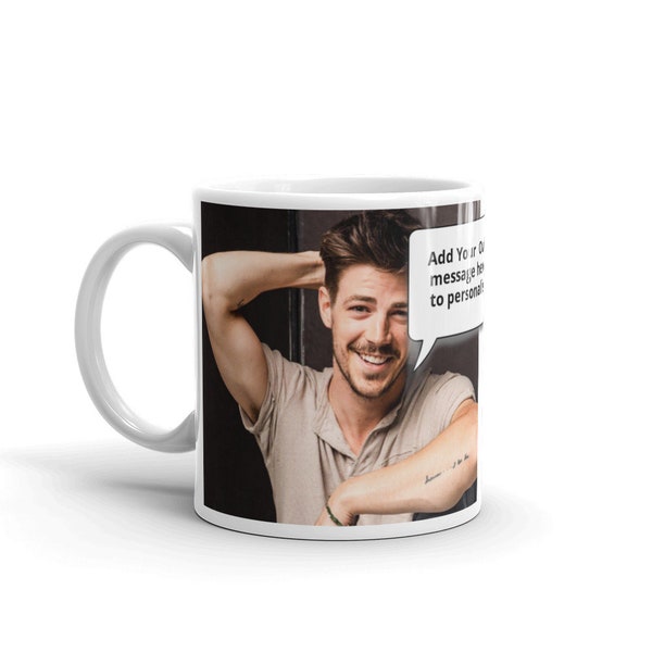 Grant Gustin Personalised With Your Message Mug