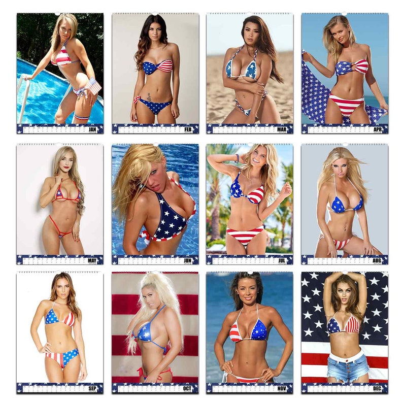 Patriot American Sexy Beautiful Pinups Start Feb 2024jan 202512 Month