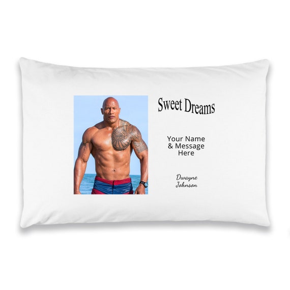 Dwayne Rock Johnson Pillow, Rock Dwayne Johnson Print