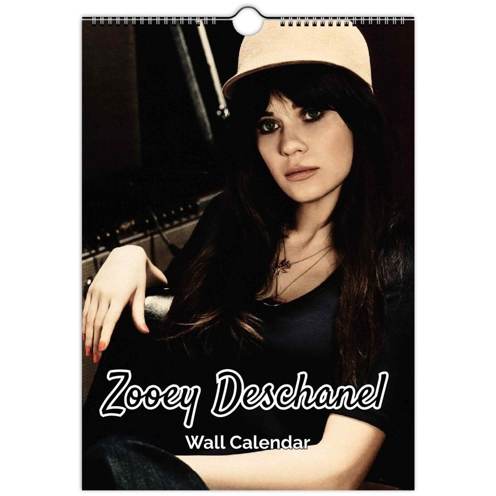 Zooey Deschanel Full Photo Calendar Choose Start Month 2024 Etsy