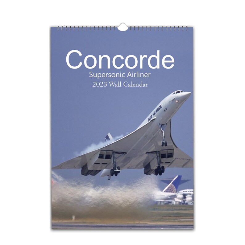 Concorde Supersonic Airliner 2023 Personalised Wall Calendar Etsy Ireland